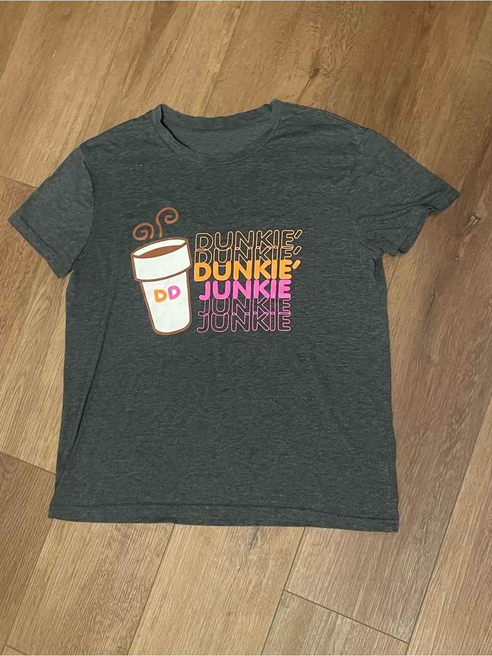 Dunkin' Dunkie Junkie Graphic T-Shirt - Charcoal